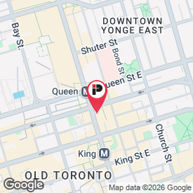 Static map reference for Impark Lot 246 in downtown Toronto