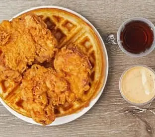 Deboned Thigh on Waffle